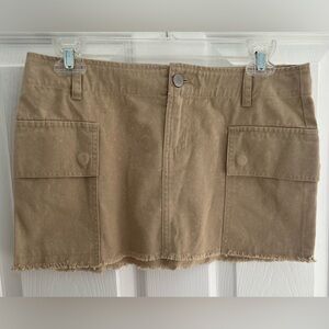 Mini Skirt Tan Women’s waist 30”